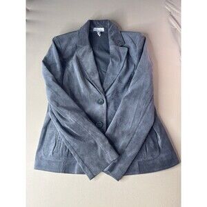 Kim Rogers Petite Size 10 Women's Corduroy Jacket Gray